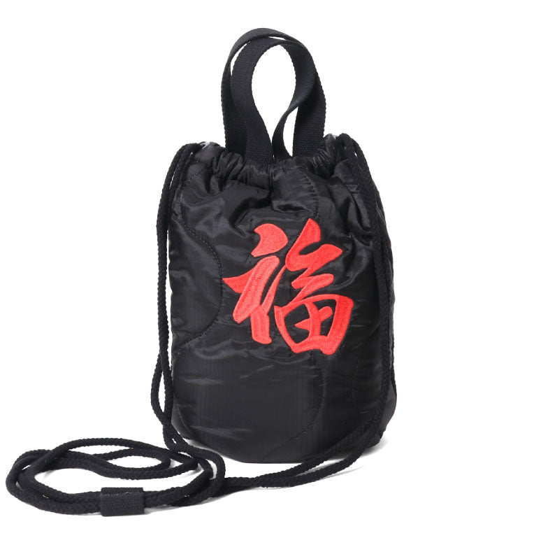 6844 EMB QUILTING EFECT BAG TIGER - BLACK