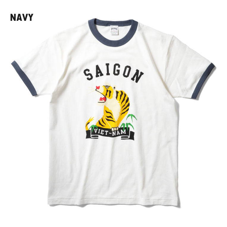 22304 RINGER TEE S/S(TIGER) - NAVY