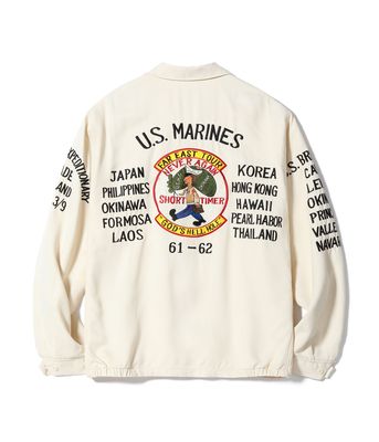 BR15715 TOUR JACKET “U.S. MARINE CORPS 3rd MARINE EXPEDITIONARY BRIGADE” - OFF WHITE