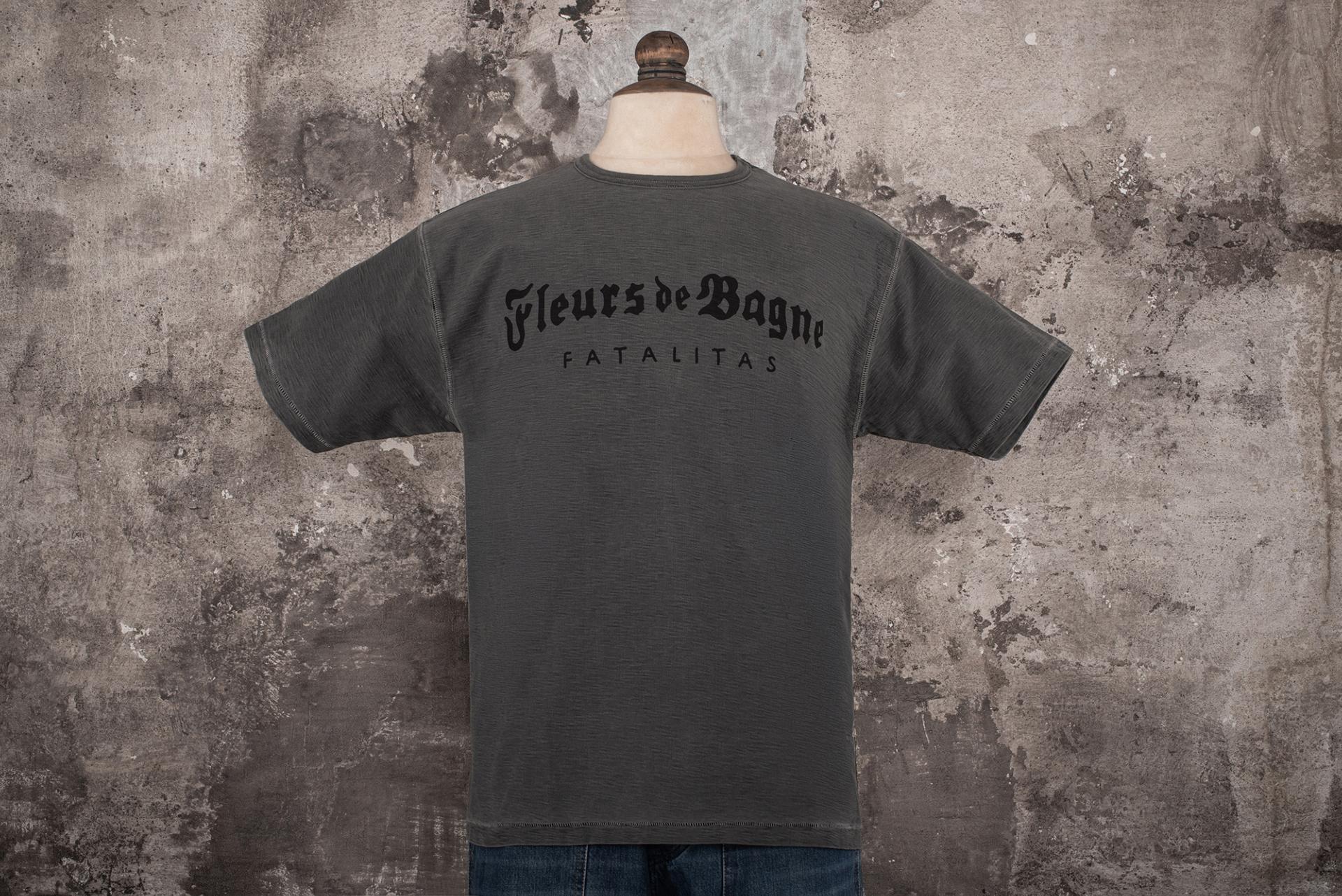 LE TRICOT "FLEURS DE BAGNE - FATALITAS" - OLD BLACK
