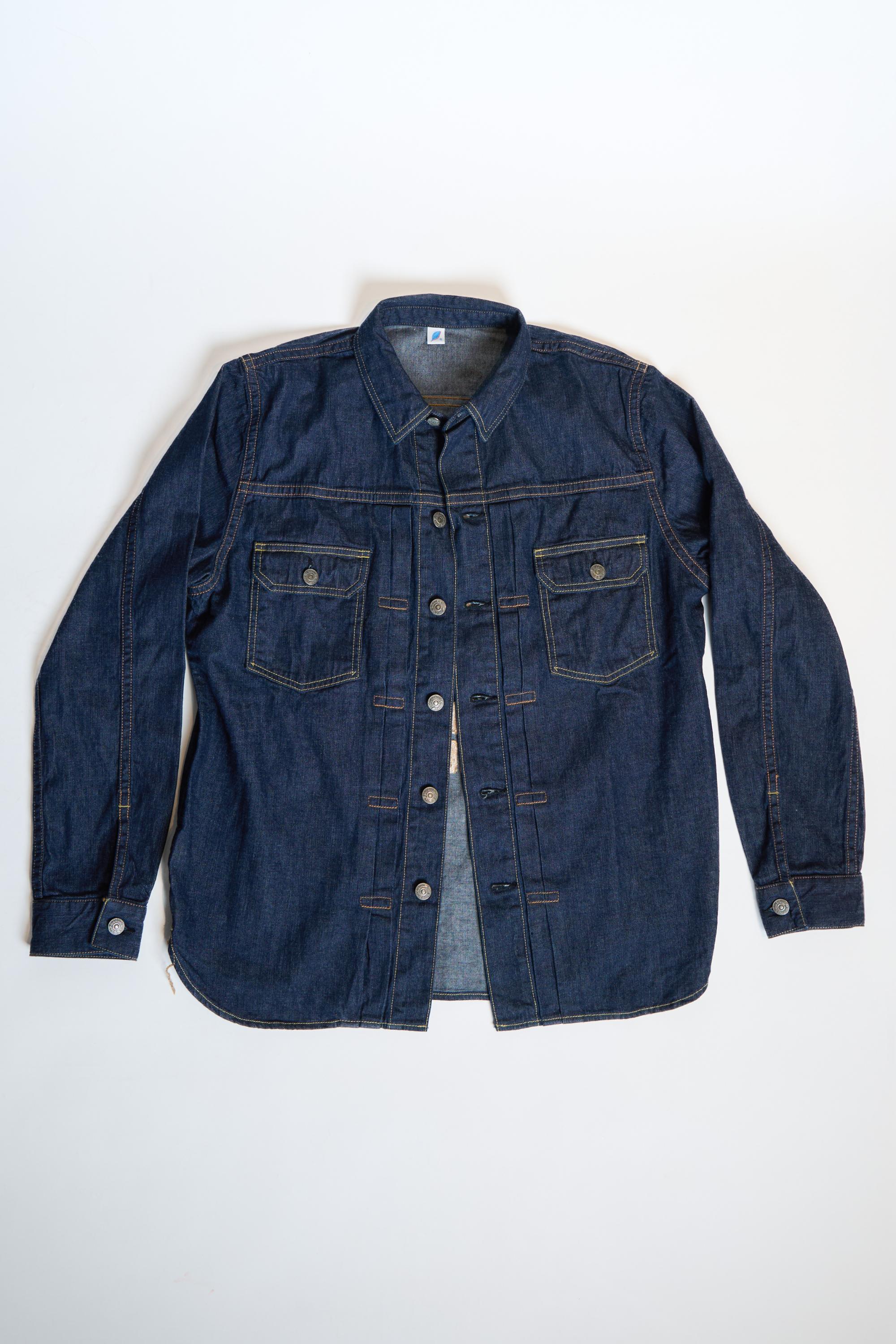 PCD-2237 8oz Denim Type2 Shirt L/S - INDIGO