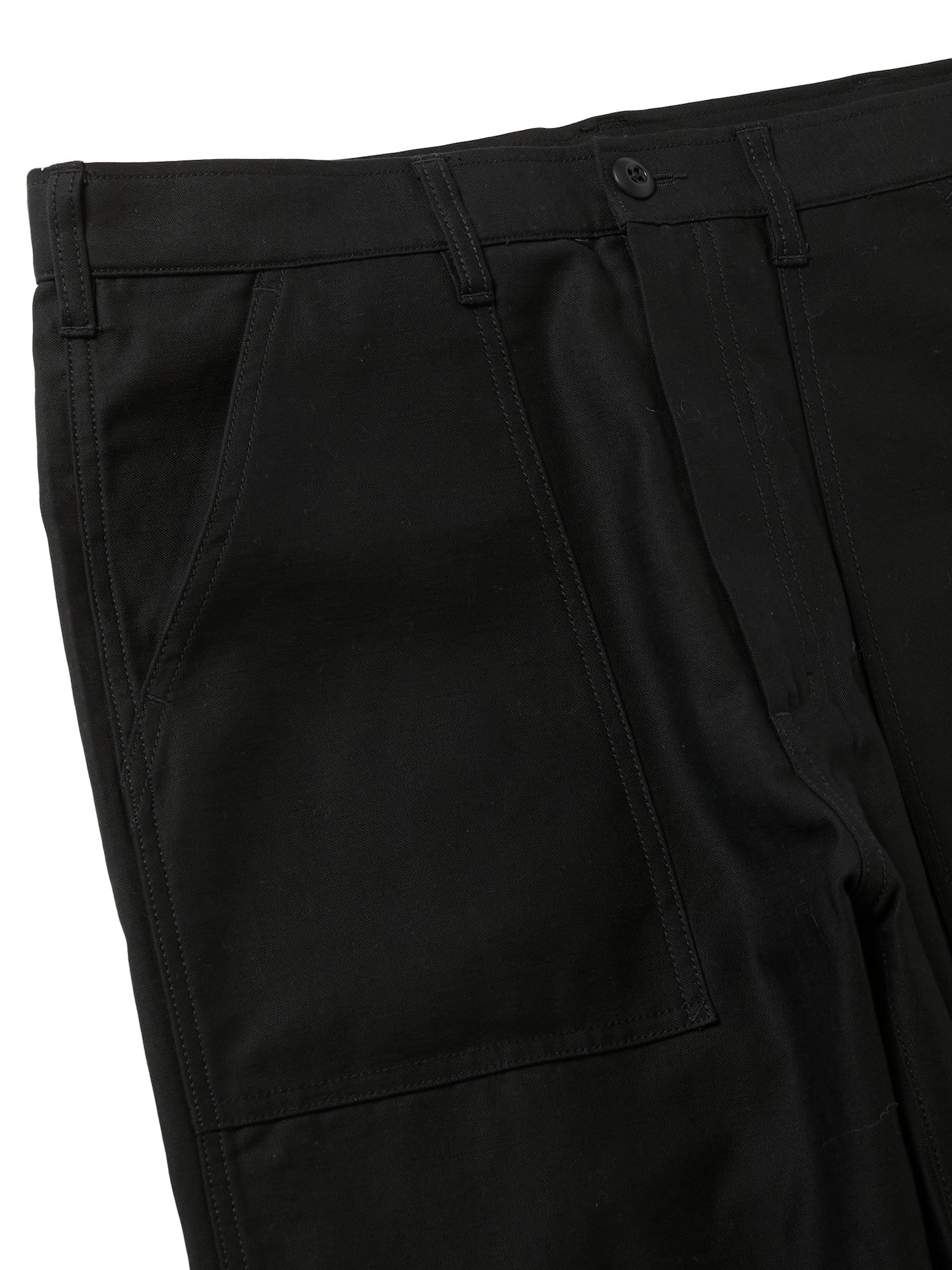 4POCKETS FATIGUE TROUSER - BLACK