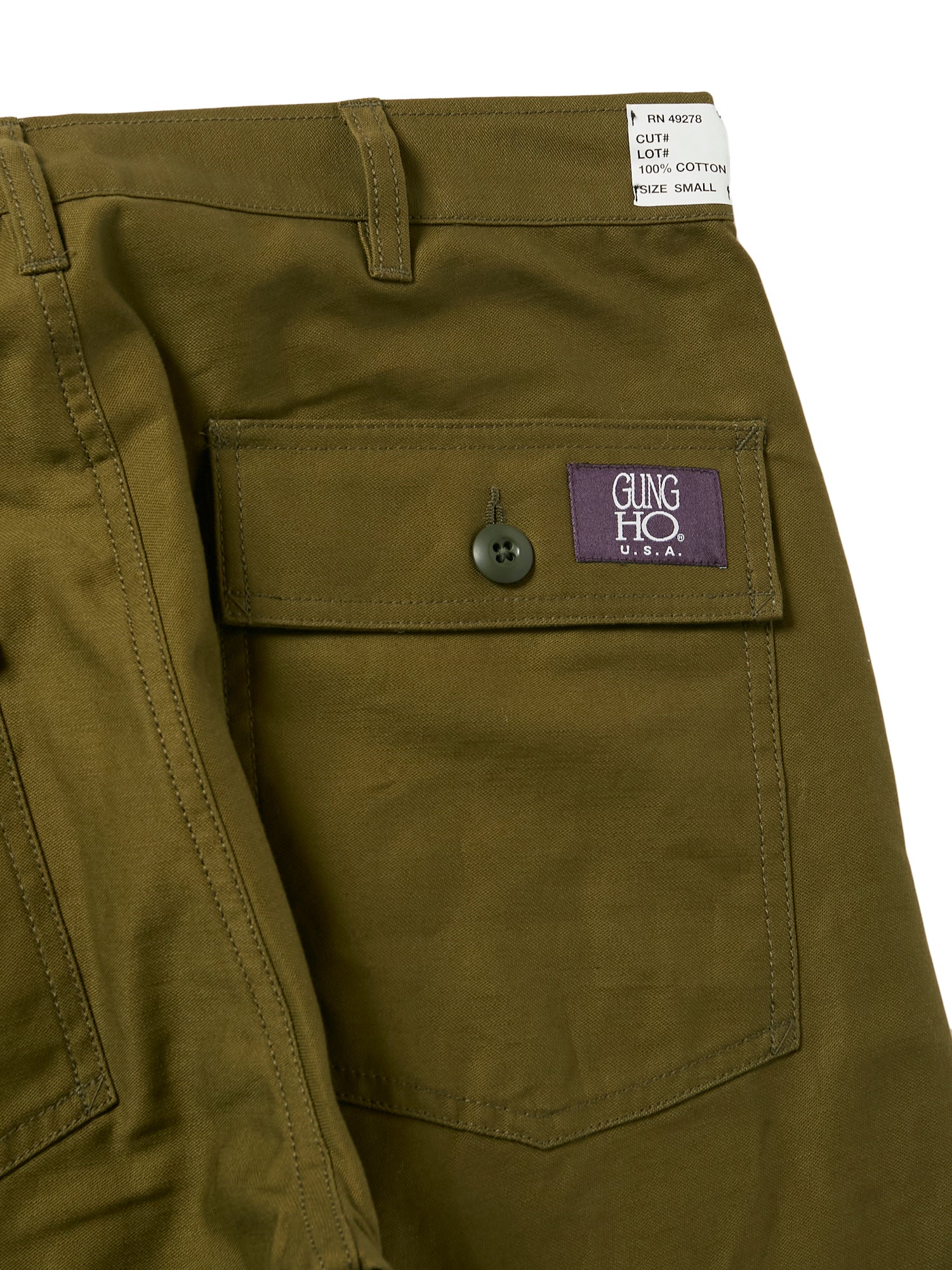 4POCKETS FATIGUE TROUSER - OLIVE