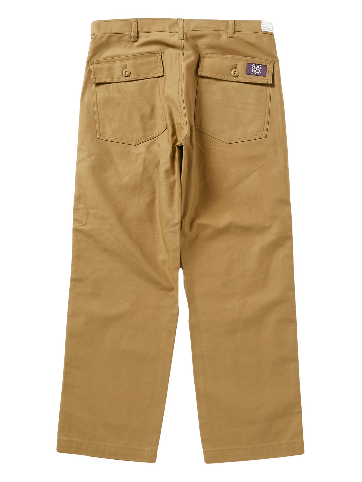 4POCKETS FATIGUE TROUSER - BEIGE