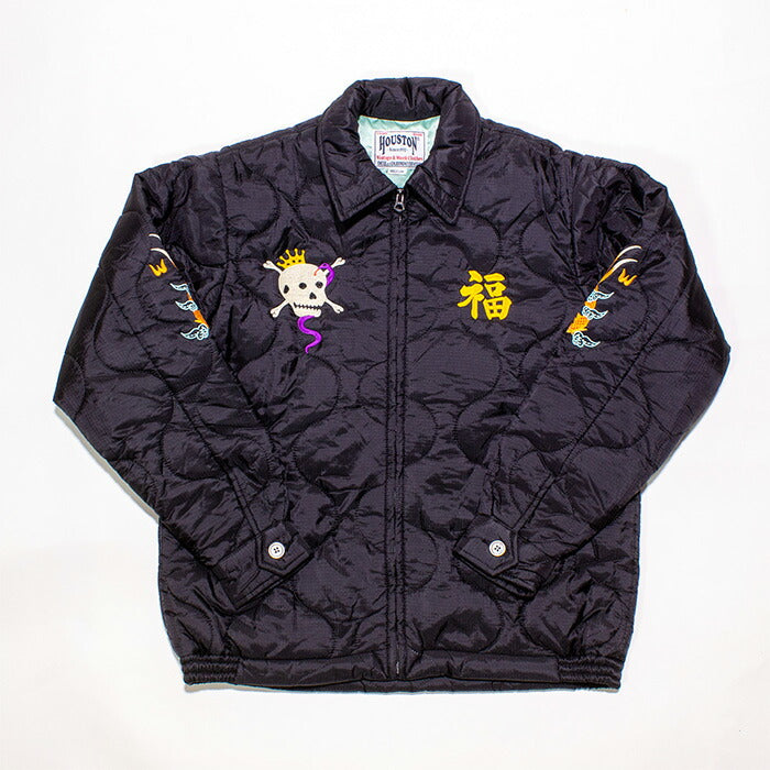 51511 NYLON VIETNAM JACKET (TIGER ) - BLACK