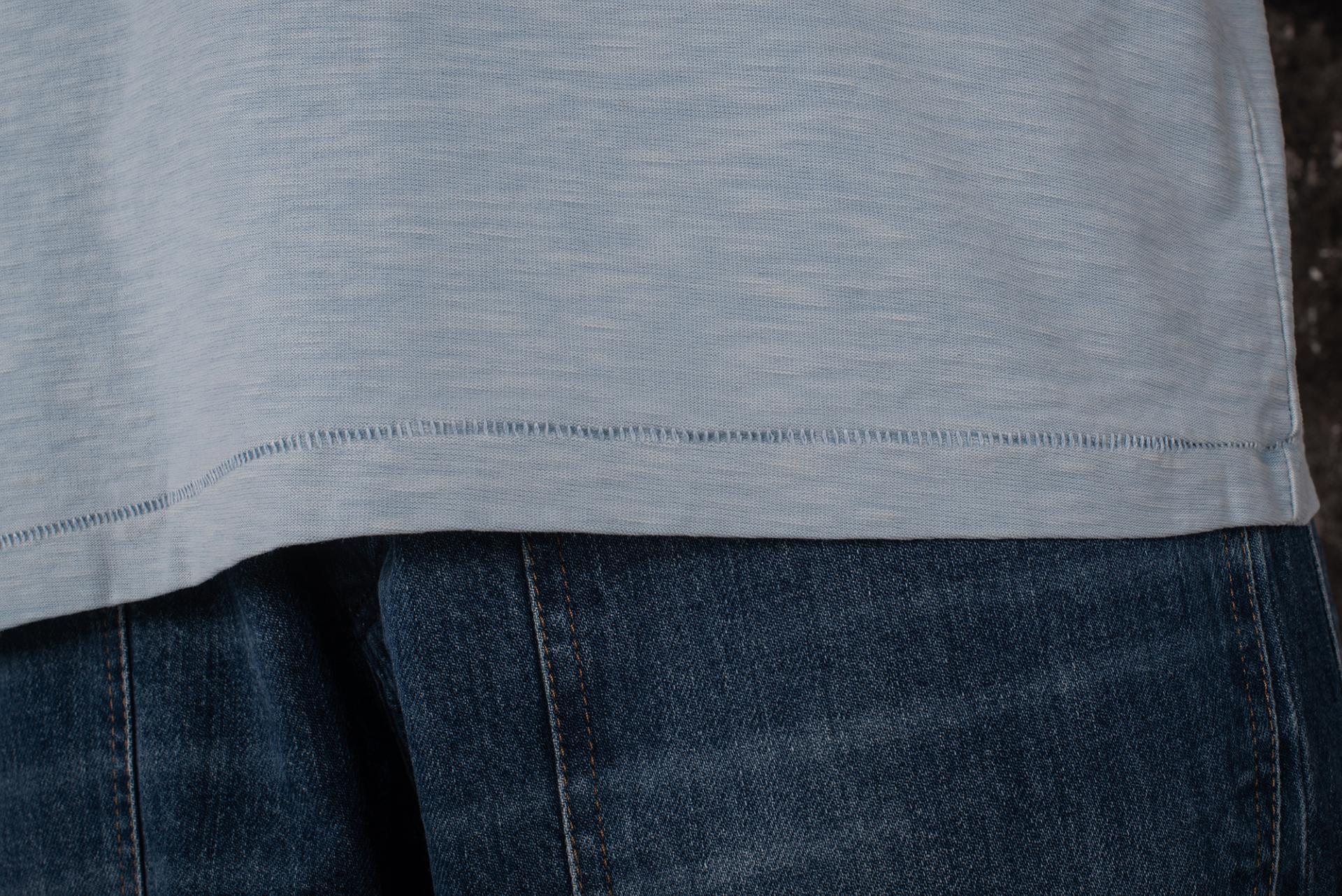 LE TRICOT "ALLER SIMPLE POUR CAYENNE" - LIGHT BLUE