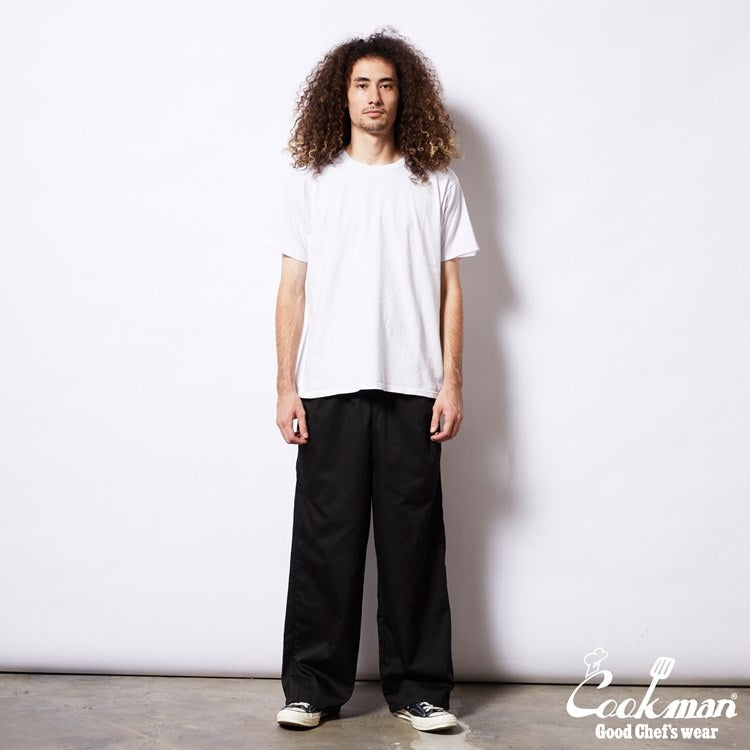 WIDE CHEF PANTS - BLACK