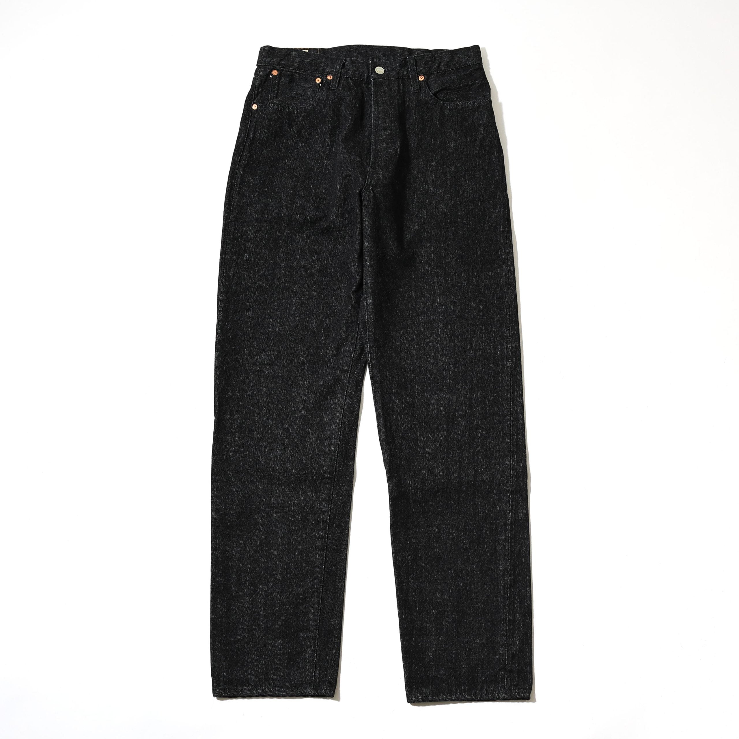 F153 SELVEDGE DENIM TAPERED 5P - BLACK