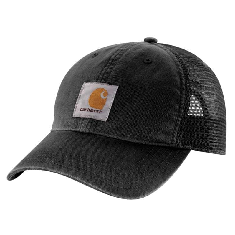 CANVAS MESH-BACK CAP - BLACK