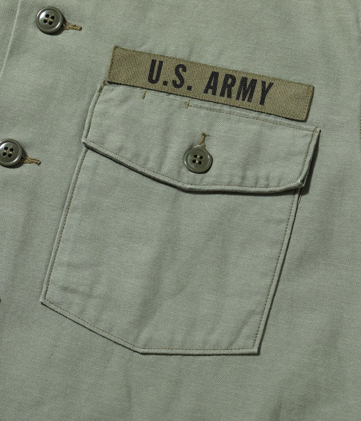 BR29586 SHIRT MAN'S COTTON SATEEN OLIVE GREEN SHADE107 “DEMILITARIZED ZONE” - DMZ