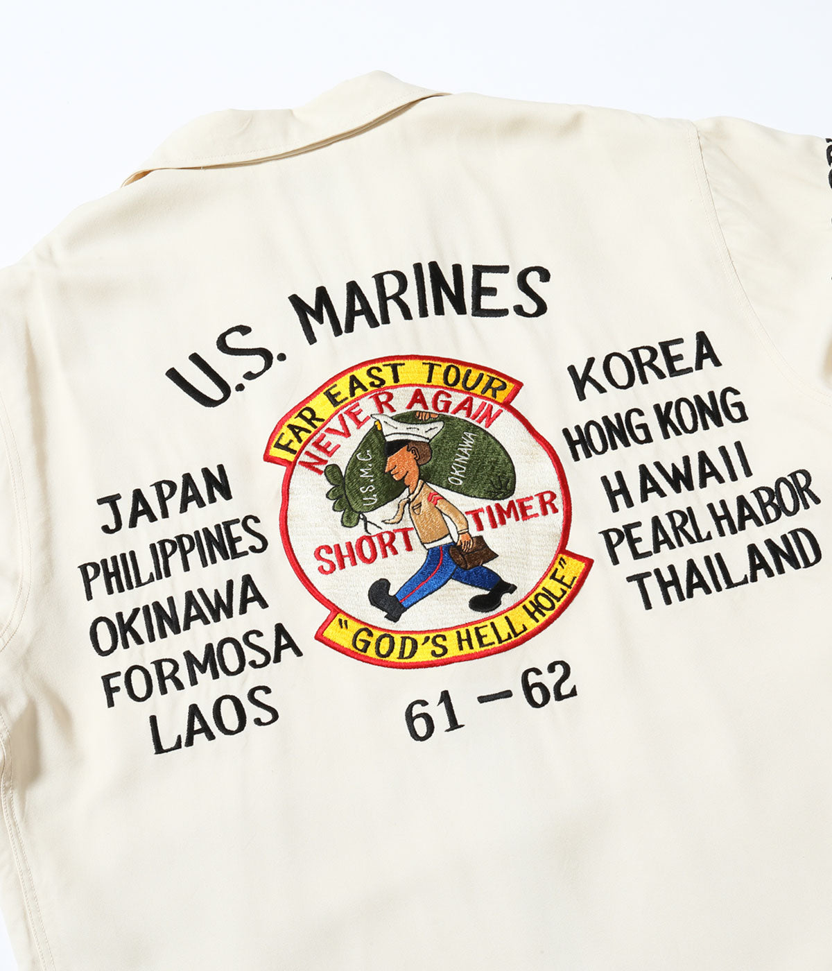 BR15715 TOUR JACKET “U.S. MARINE CORPS 3rd MARINE EXPEDITIONARY BRIGADE” - OFF WHITE