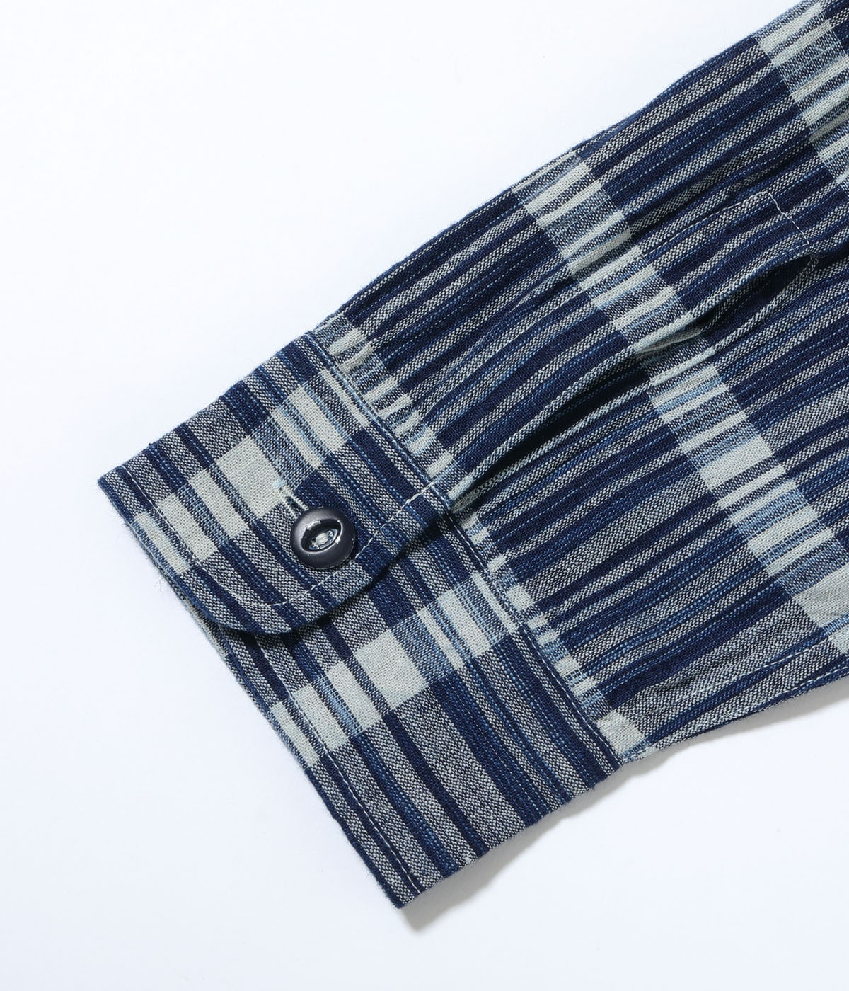 SC29591 FICTION ROMANCE 5oz. INDIGO CHECK WORK SHIRT - NAVY