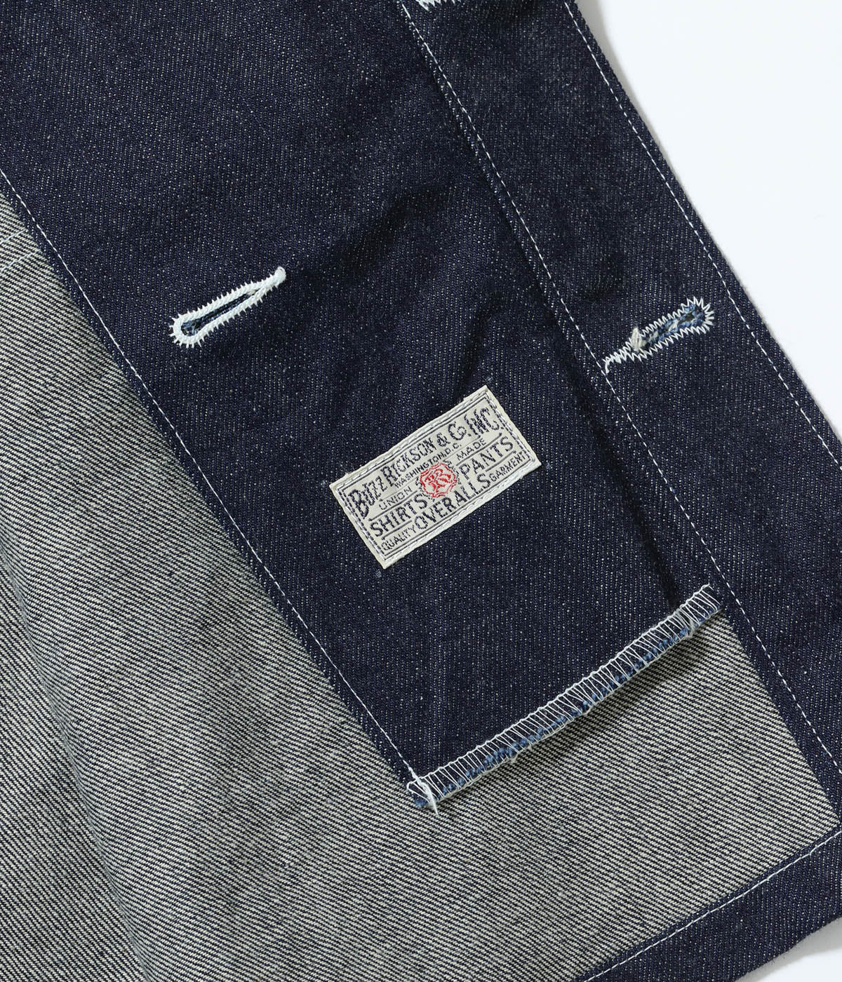 BR15886 US MARINE CORPS M-1944 DENIM CIVILIAN UTILITY JACKET - INDIGO