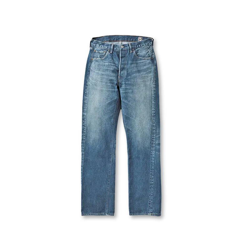 efu CUT OUT STRAIGHT DENIM M Le High N Tight Straight Cut Out
