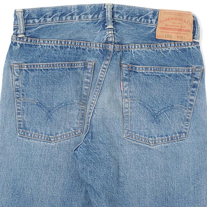 2ND-HAND 1105 (USED WASH LIGHT) - INDIGO DENIM