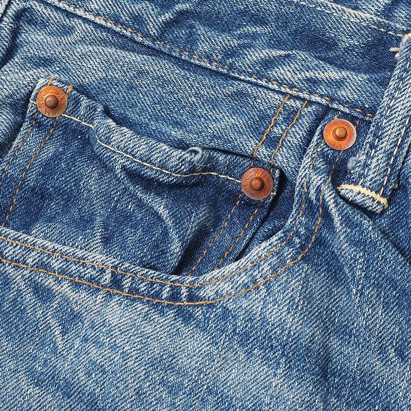 2ND-HAND 1105 (USED WASH LIGHT) - INDIGO DENIM
