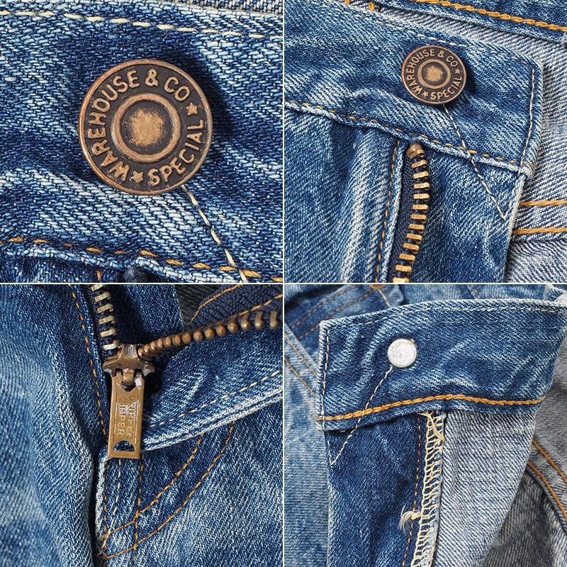 2ND-HAND 1105 (USED WASH LIGHT) - INDIGO DENIM