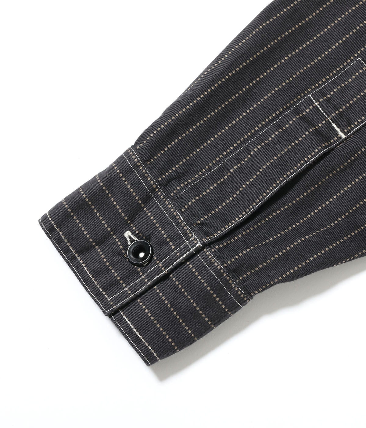 SC29585 FICTION ROMANCE 8.5oz. BLACK WABASH STRIPE WORK SHIRT - BLACK WABASH