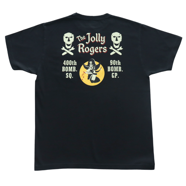BR79711 S/S POCKET T-SHIRT JOLLY ROGERS - BLACK
