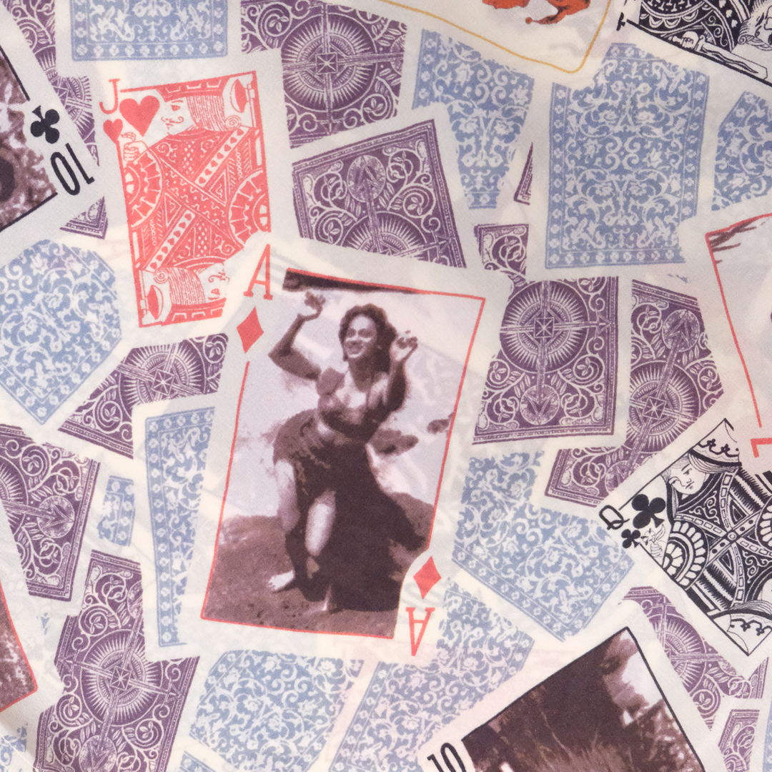 1262 HAWAIIAN PLAYING CARDS - GREY