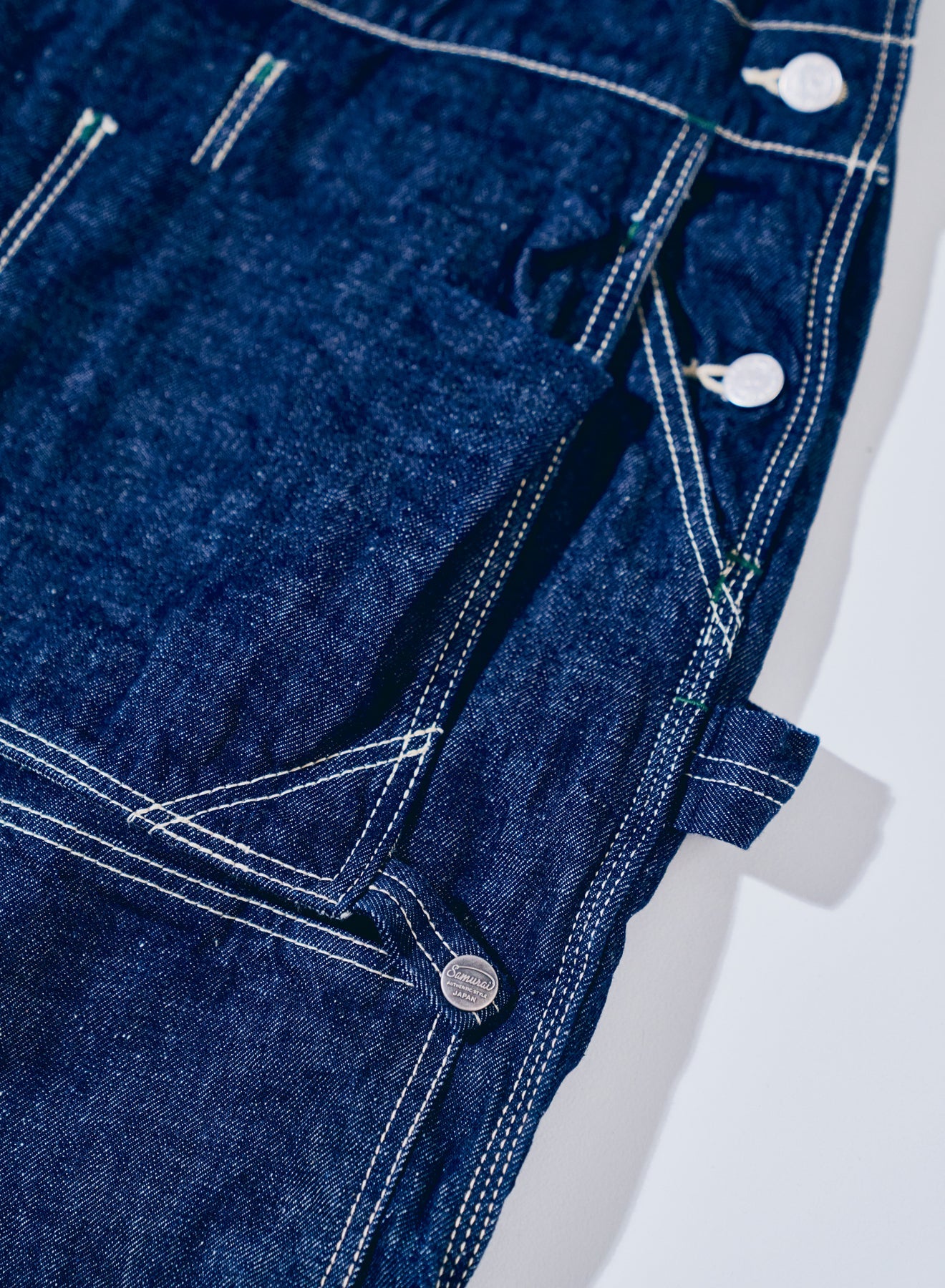 SJOVAL-SC01 Samurai Cotton Denim Overalls - INDIGO