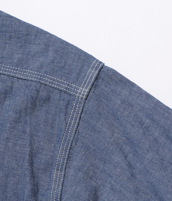 SC27850 BLUE CHAMBRAY WORK SHIRT L/S - INDIGO