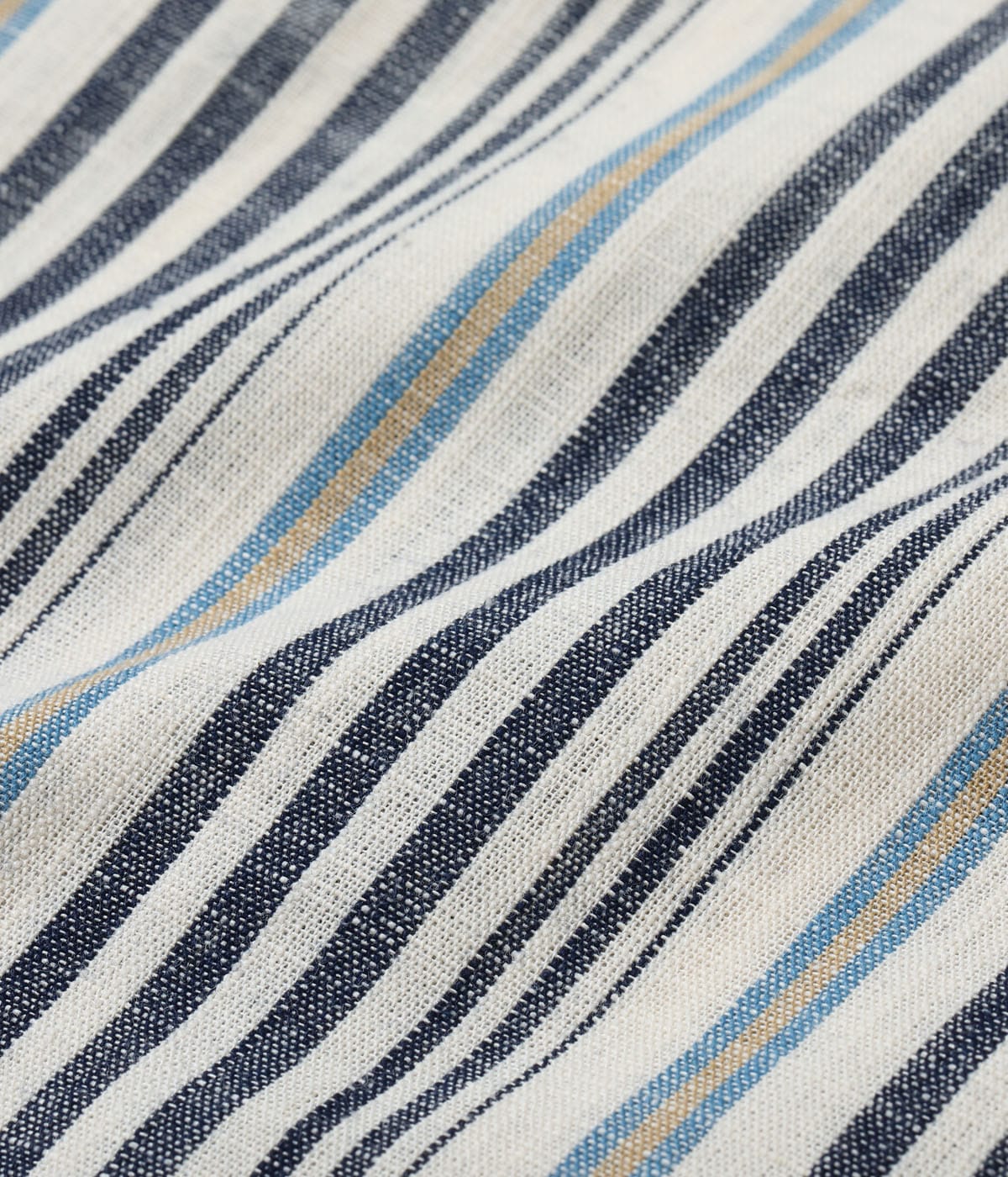 SC29592 FICTION ROMANCE 5.5oz. INDIGO STRIPE WORK SHIRT - OFF WHITE