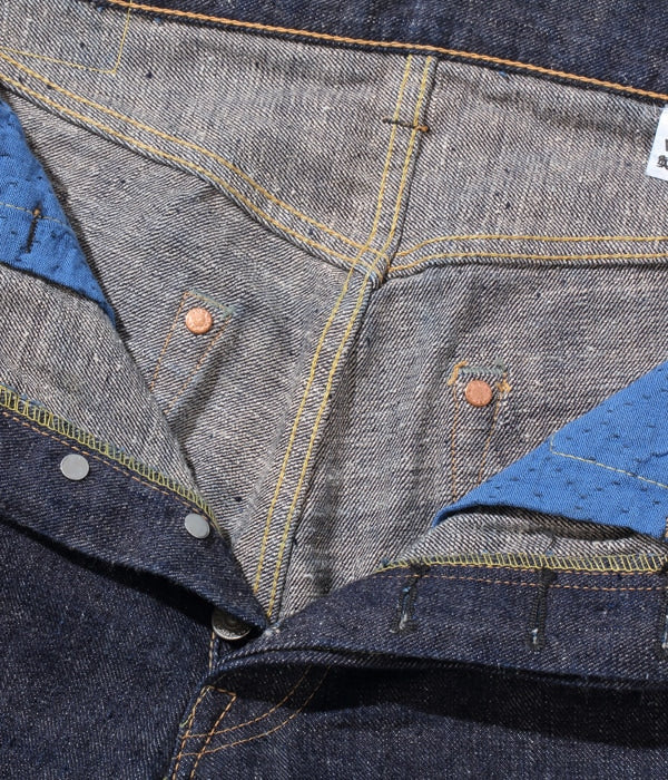 SC40301 14OZ RYUKYU MIXED INDIGO ONE WASH - INDIGO