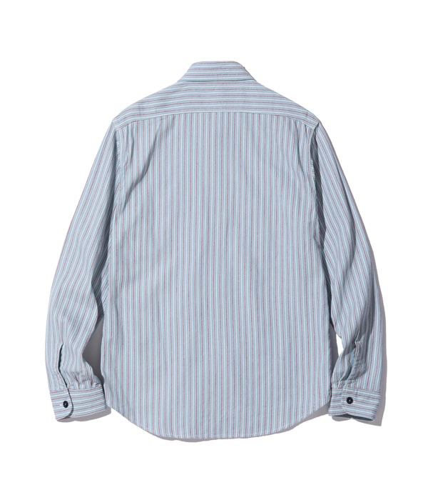 SC29146 DOBBY STRIPE WORK SHIRT - BLUE
