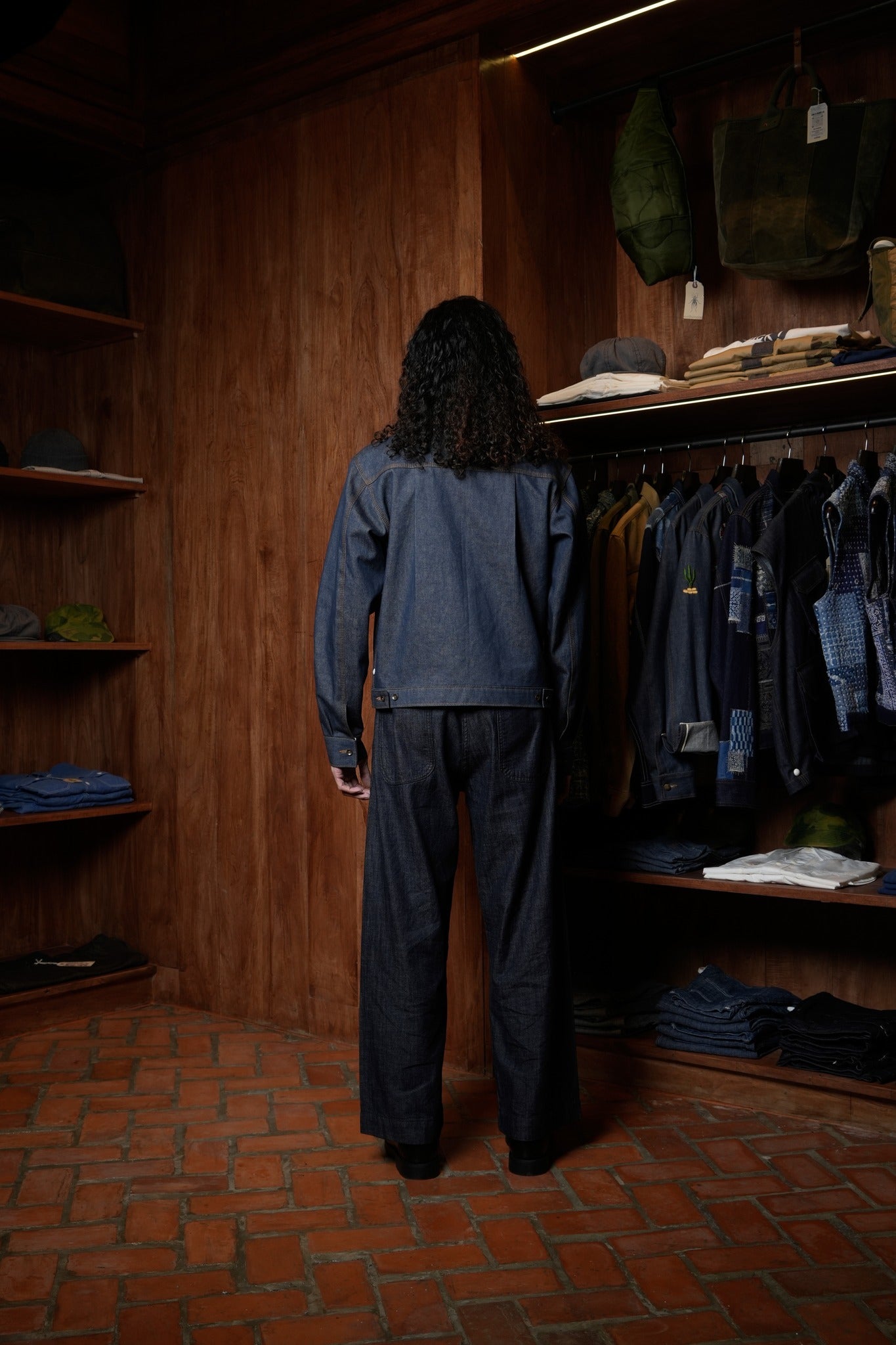 AK/PR/LOT2/JKT/029 Denim Document Jacket with curved yoke White Japanese selvedge - INDIGO