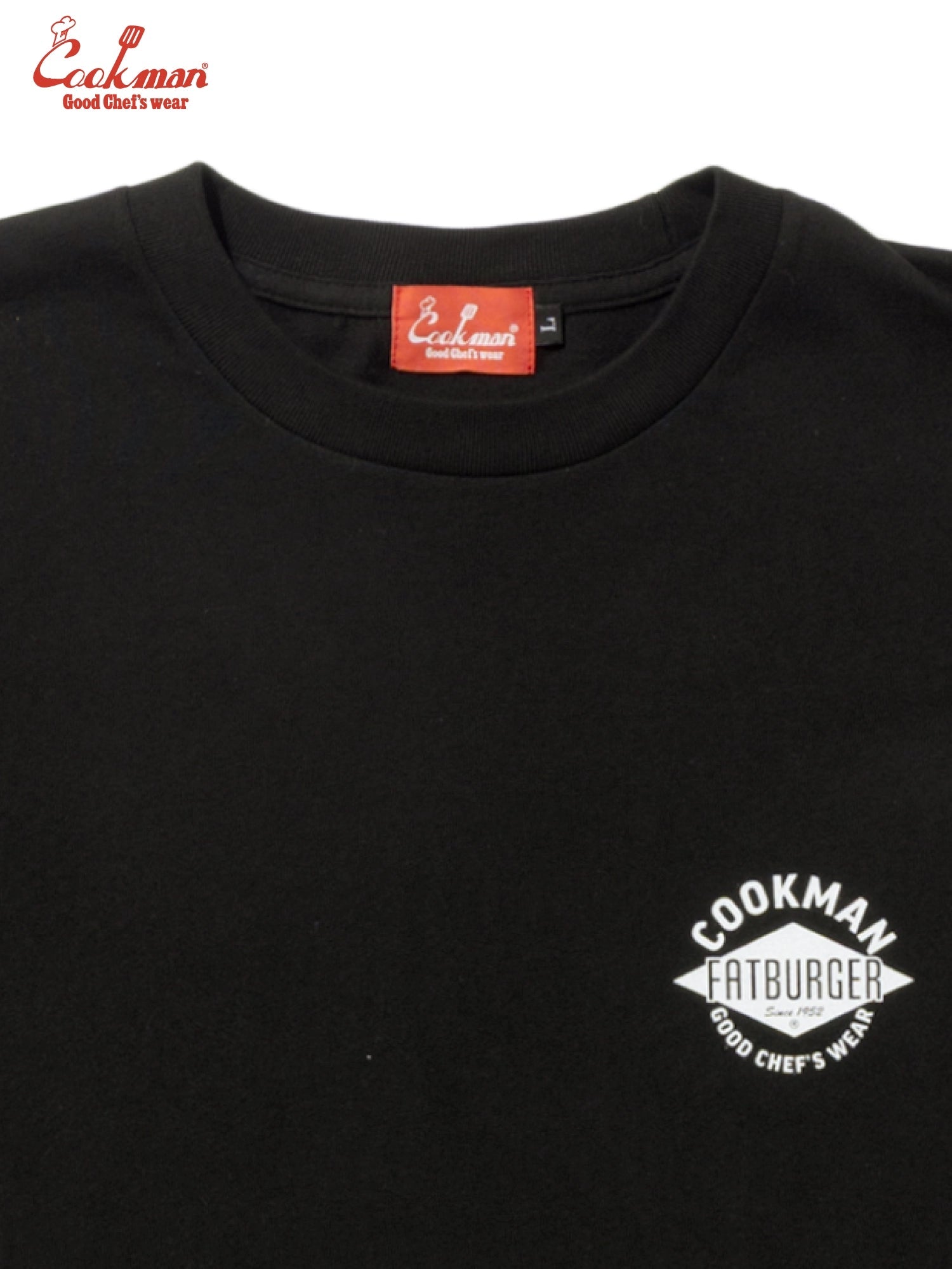 FATBURGER FIRST LOCATION TEE S/S - BLACK