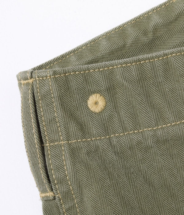 BR52388 US MARINE CORPS HERRINGBONE SHORTS - OLIVE