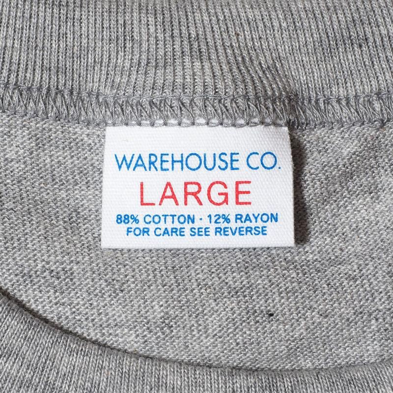 4096 88/12 HEATHER CREW NECK T PLAIN - GRAY