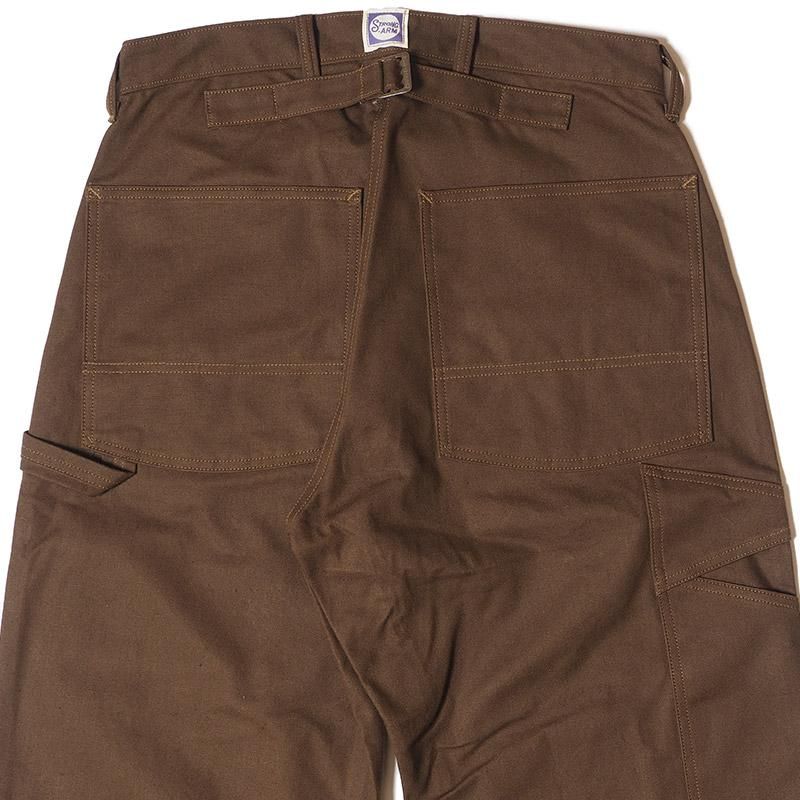 JG-12 late 30s to early 40s Ironworkers Trousers Duck ONE WASH - Duck Brown