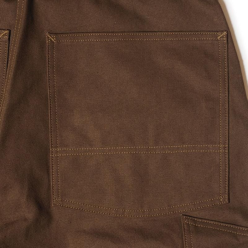 JG-12 late 30s to early 40s Ironworkers Trousers Duck ONE WASH - Duck Brown