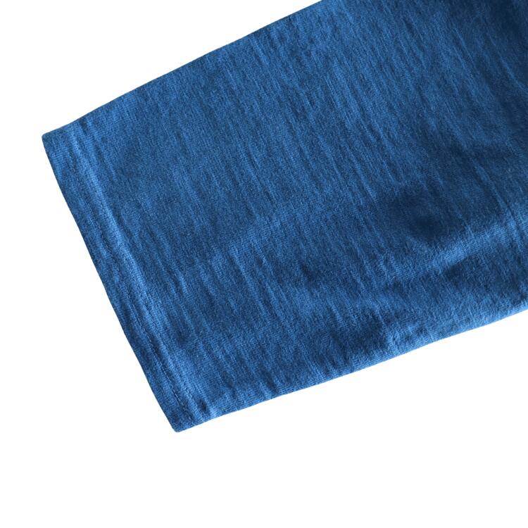 SS69656 H.M.A SLUB YARN FOOTBALL TEE - NAVY