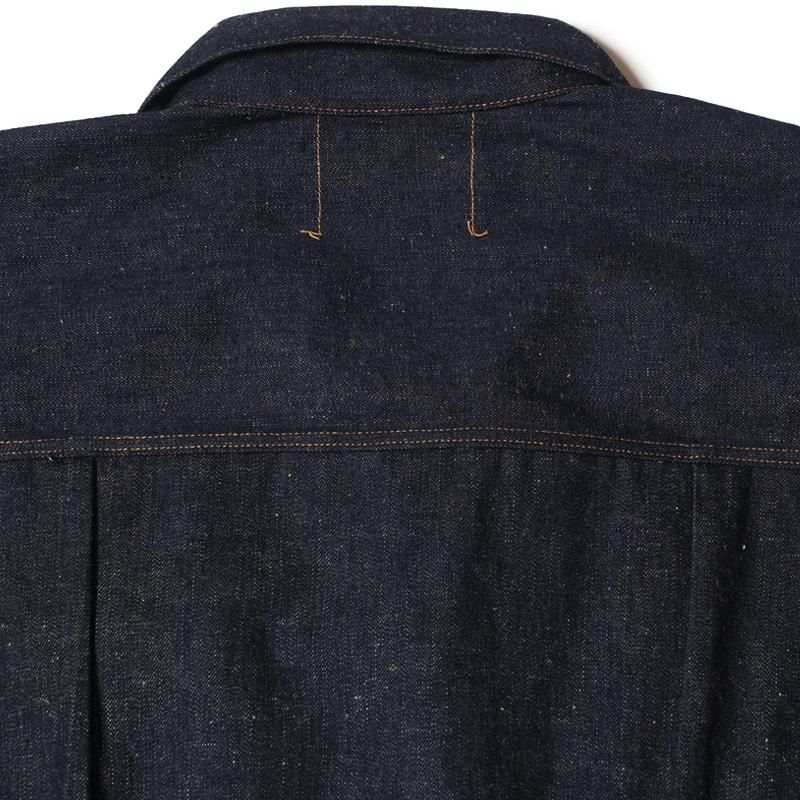 2214 1880 HEAVY LEATHER BOUND BLOUSE - INDIGO