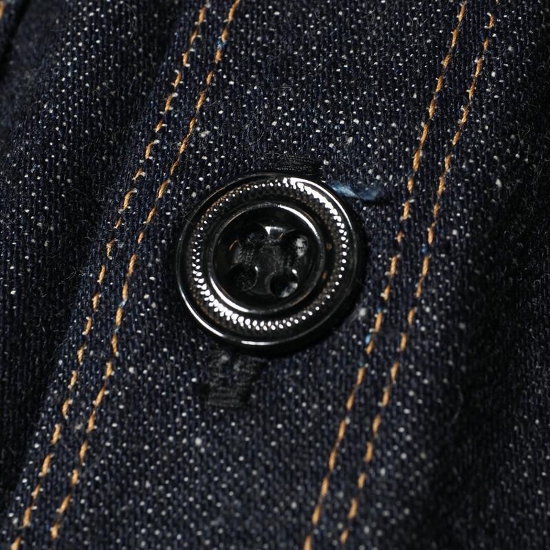 2214 1880 HEAVY LEATHER BOUND BLOUSE - INDIGO