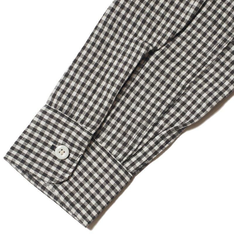 3055 LONG SLEEVE CHECK WORK SHIRTS A pattern (gingham) - CHARCOAL