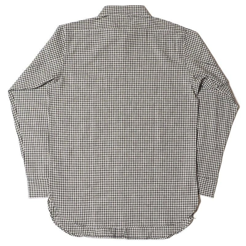 3055 LONG SLEEVE CHECK WORK SHIRTS A pattern (gingham) - CHARCOAL