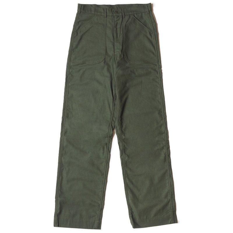 225 BACK SATIN BAKER PANTS - OD GREEN