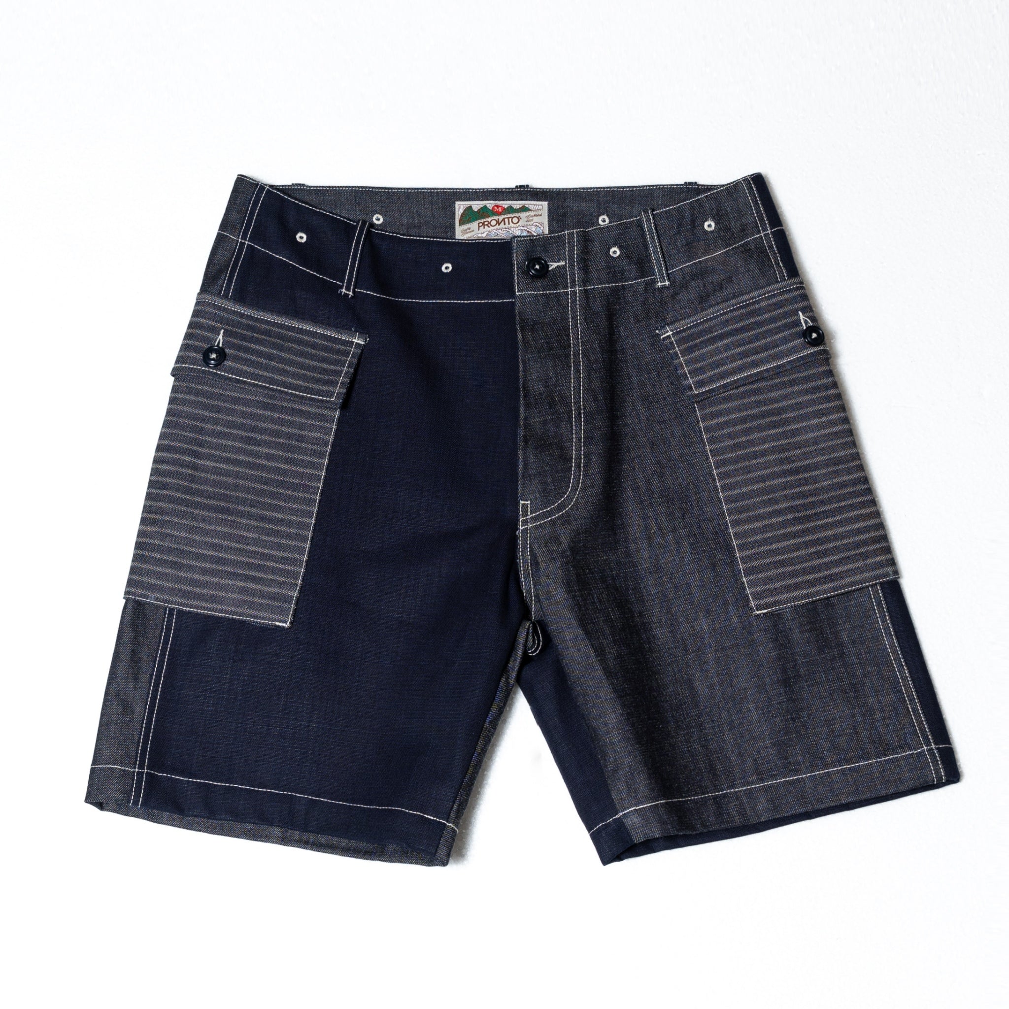MASH UP P43 SHORTS - INDIGO DENIM