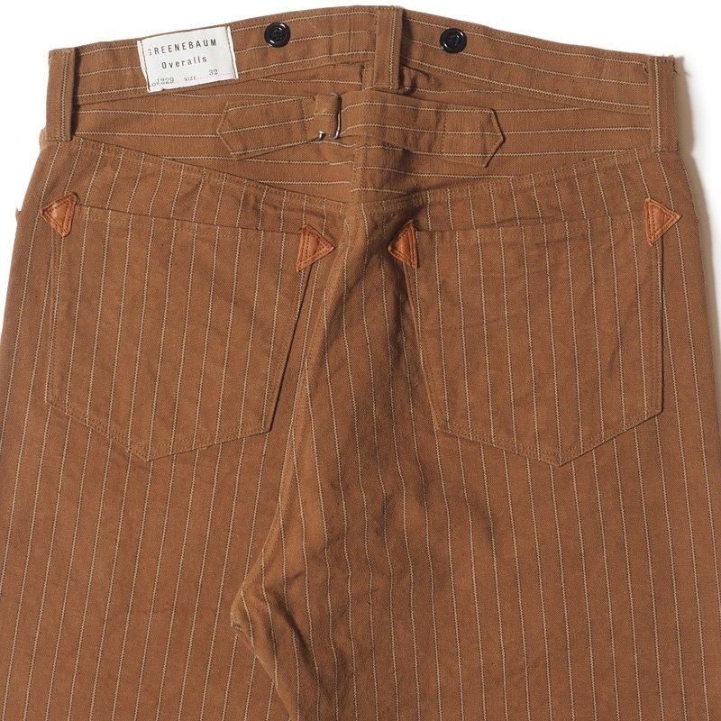 1229 1900 4-POCKET HEAVY LEATHER BOUND OVERALL DUCK STRIPE - DUCK STRIPE
