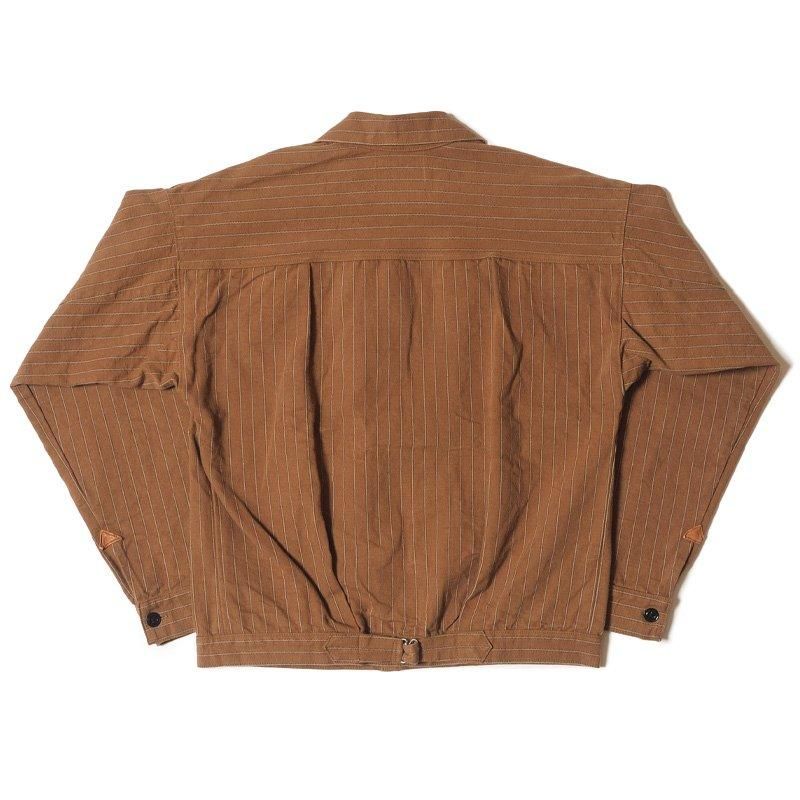 2214 1880 HEAVY LEATHER BOUND BLOUSE - DUCK STRIPE
