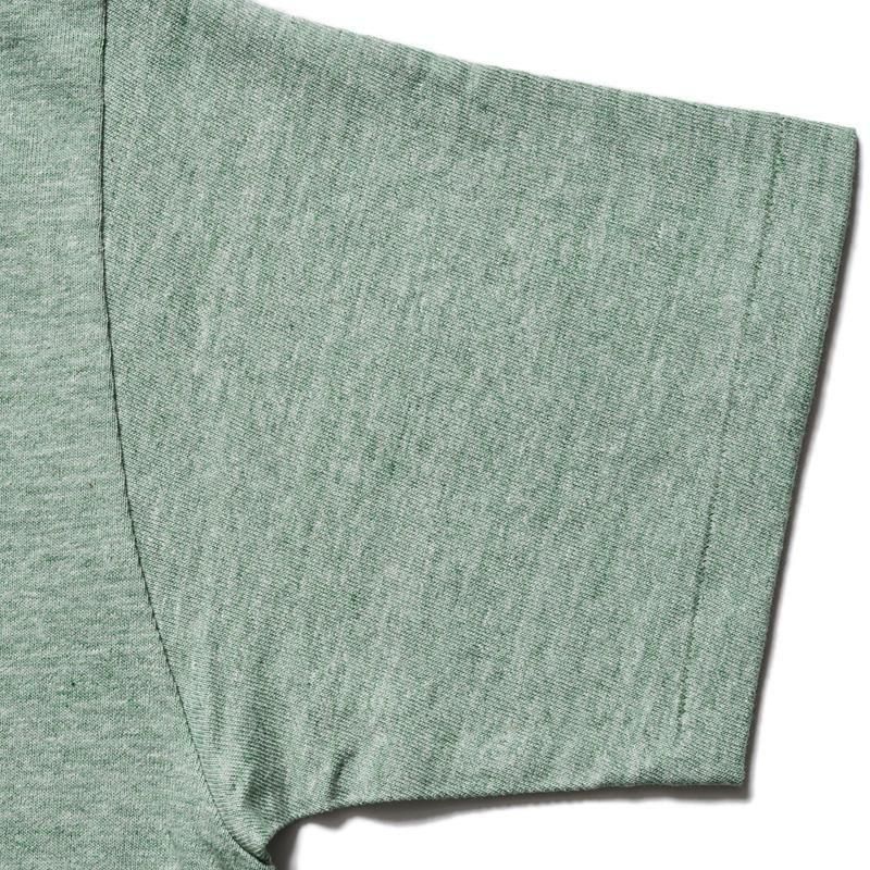 4096 88/12 HEATHER CREW NECK T SIERRA - GREEN
