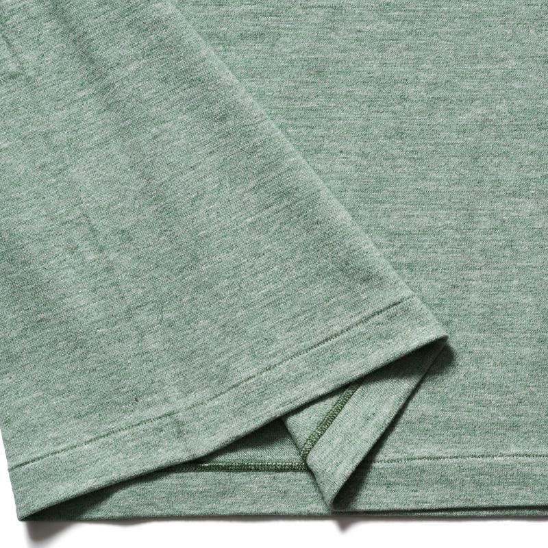 4096 88/12 HEATHER CREW NECK T SIERRA - GREEN