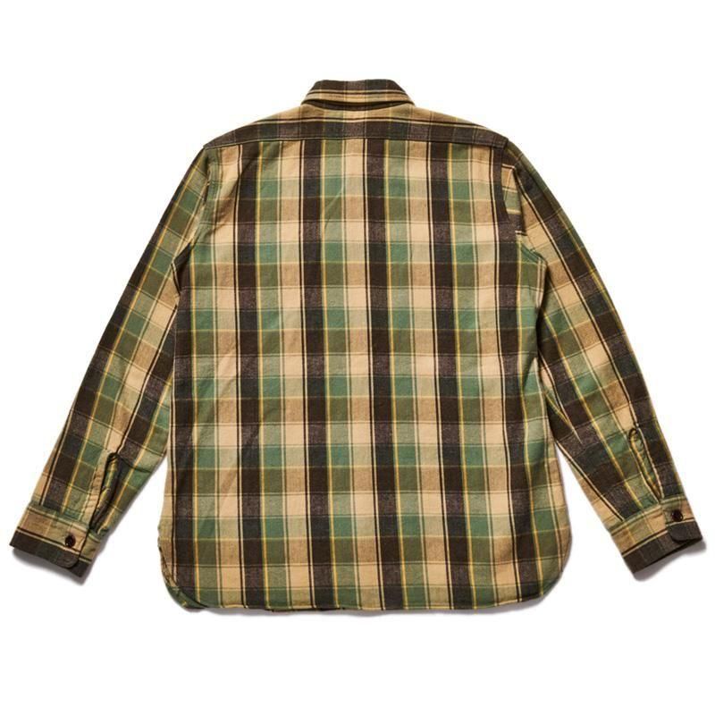 3022 FLANNEL SHIRT WITH CHINSTRAP - BEIGE