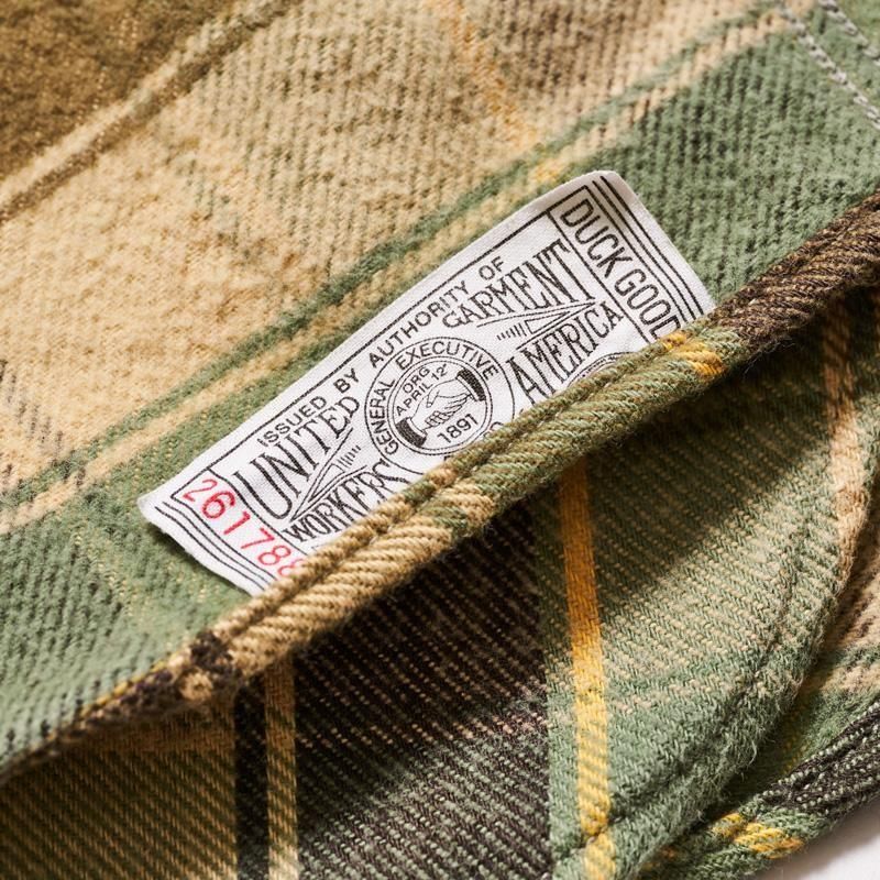 3022 FLANNEL SHIRT WITH CHINSTRAP - BEIGE