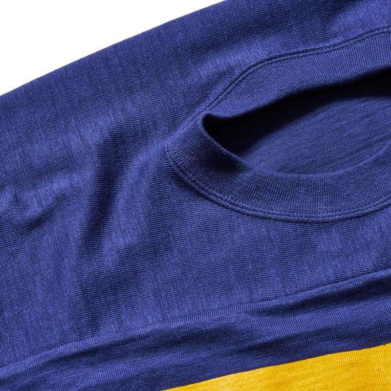 4063 3/4 SLEEVE FOOTBALL T-SHIRT NO.70 - NAVY