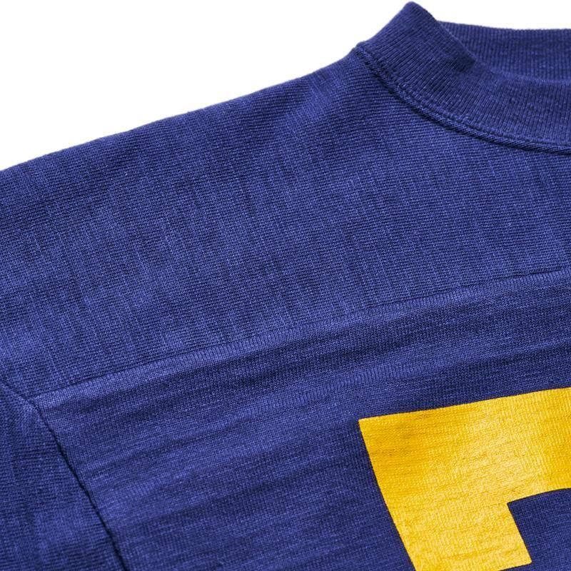 4063 3/4 SLEEVE FOOTBALL T-SHIRT NO.70 - NAVY